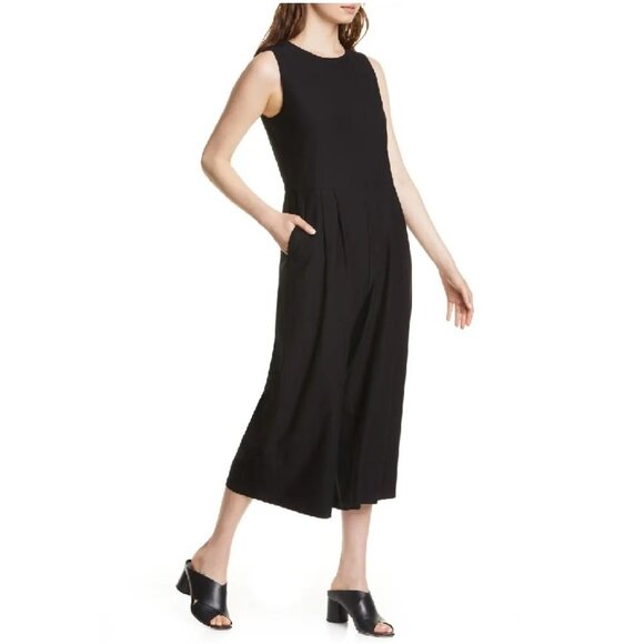 Eileen Fisher Cropped Jumpsuit - Picture 1 of 9
